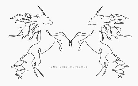 Unicorn Vector Silhouette One Line Drawing Fantasy Magic Animal 450x281 Unicorn Vector Silhouette One Line Drawing Fantasy Magic Animal