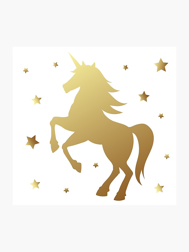 750x1000 De Vector De Silueta De Unicornio