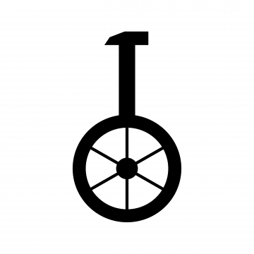 360x360 Unicycle Icon Design, Circus, Unicycle, Wheel Png And Vector