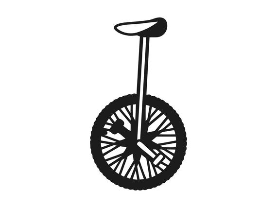 570x428 Unicycle Vector Image Unicycle Clipart Unicycle Png Etsy