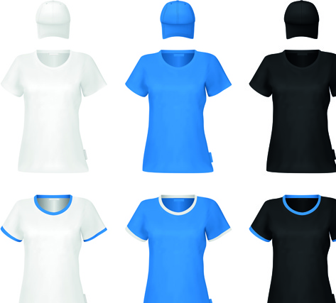 Colorful T Shirts And Caps Uniform Vector Template Free Vector 473x427 Colorful T Shirts And Caps Uniform Vector Template Free Vector