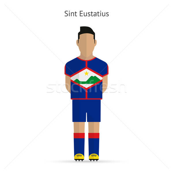 600x600 Sint Eustatius Football Player Soccer Uniform Vector
