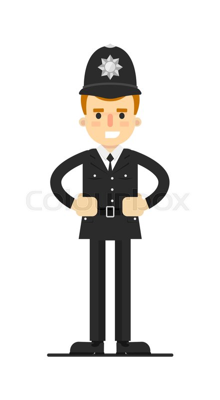 441x800 British Policeman In Uniform Vector Stock Vector Colourbox
