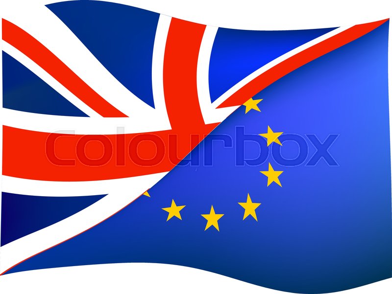 800x601 Brexit Concept With Union Jack United Stock Vector Colourbox