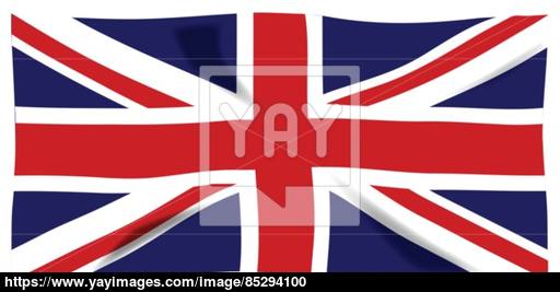 512x267 Fluttering Union Jack Vector