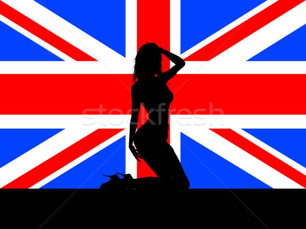 600x450 Female On Union Jack Vector Illustration Kirsty Pargeter