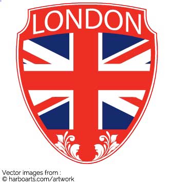 335x355 Download London Crest With Flag