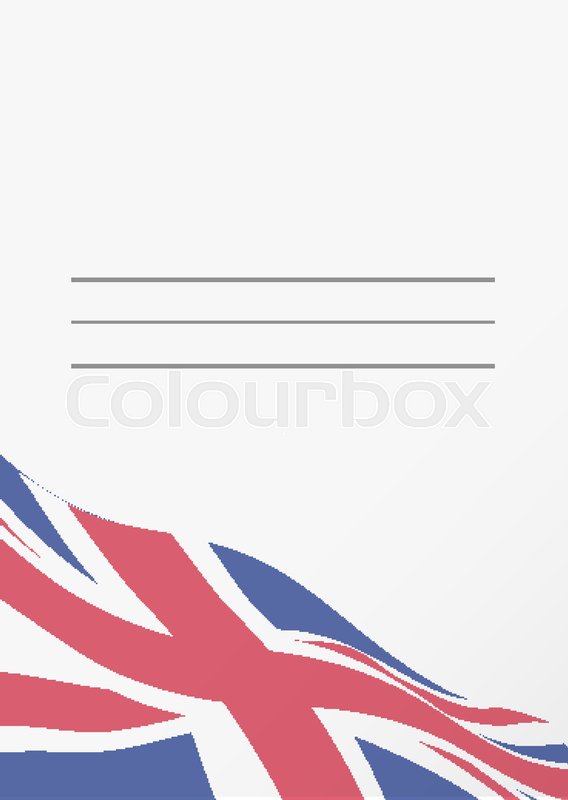 568x800 Empty Postcard Template With Union Stock Vector Colourbox
