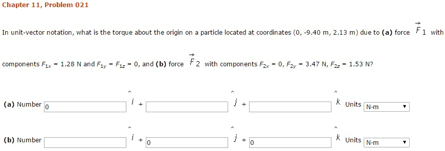870x296 Solved Chapter Problem In Unit Vector Notation, W