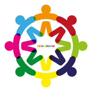 300x300 Business Corporate Abstract People Unite Friendship Logo Human