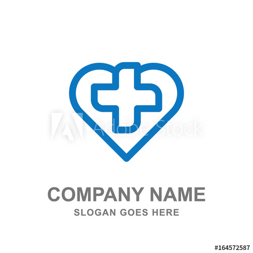 500x500 Love Cross Medical Healthcare Pharmacy Logo Vector Business