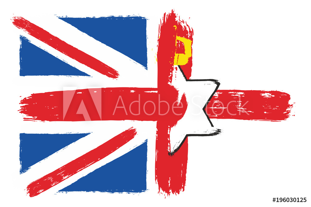 1000x666 Photo Art Print United Kingdom Flag Northern Ireland Ulster