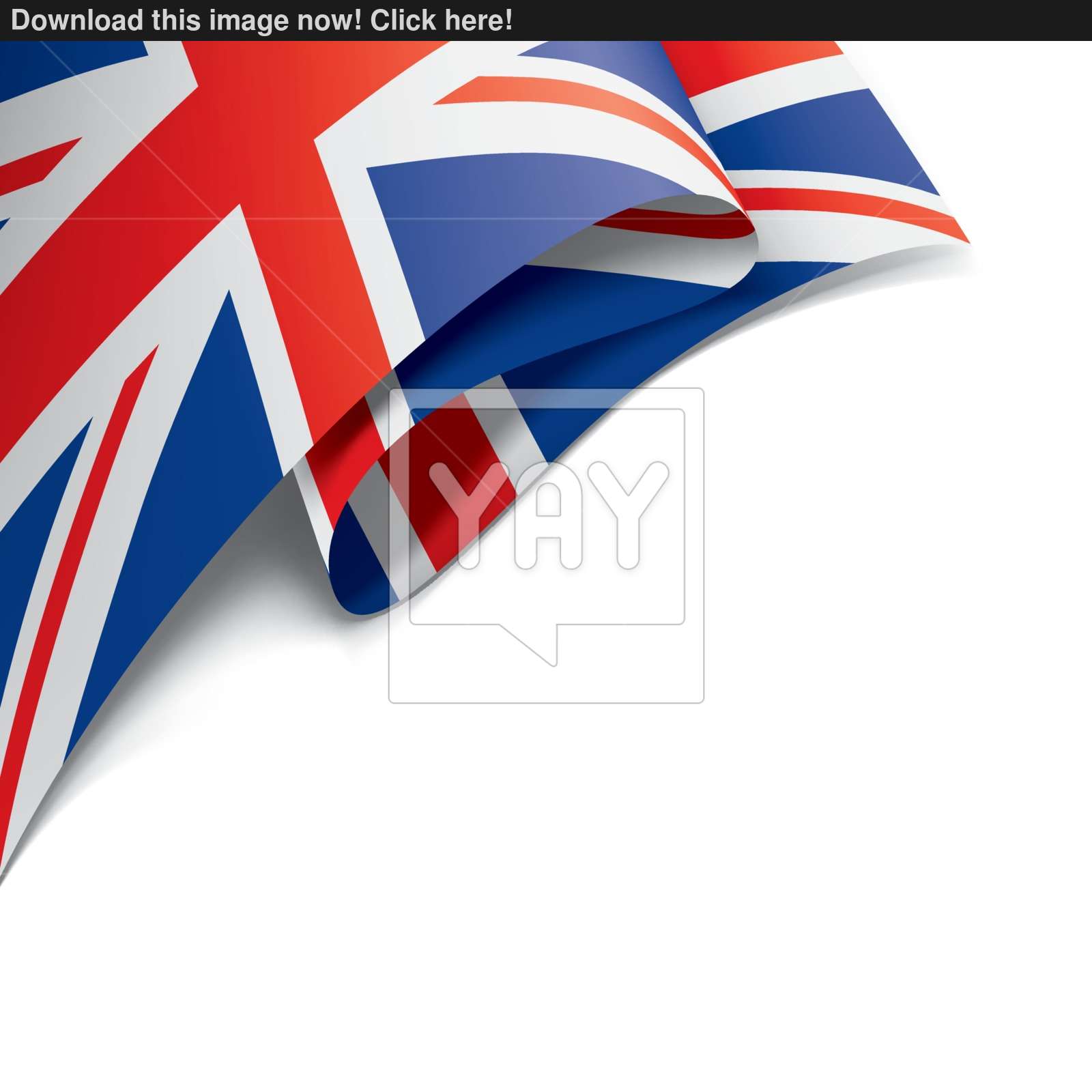 1600x1600 United Kingdom Flag, Vector Illustration On A White Background