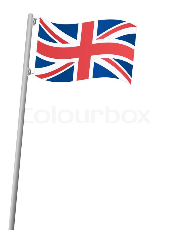 United Kingdom Flag On A Flagstaff Stock Vector Colourbox 607x800 United Kingdom Flag On A Flagstaff Stock Vector Colourbox