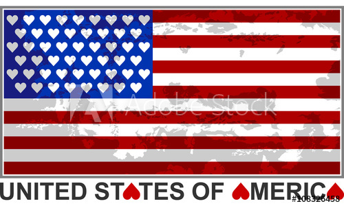 500x300 United States Flag Vector Illustration
