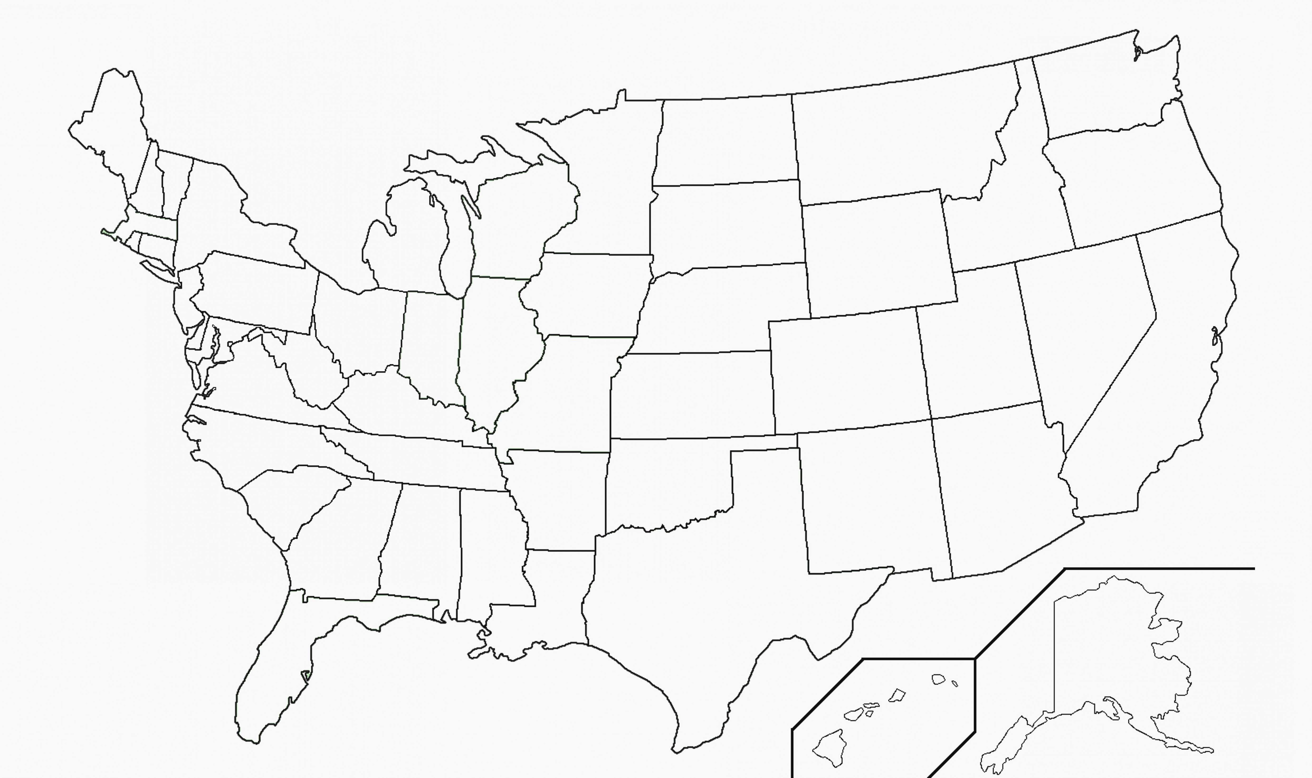 United States Map Outline With Names 