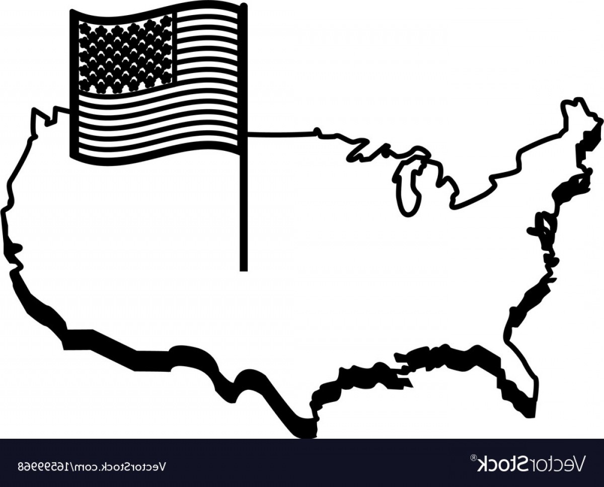 1200x968 Country Outline Flag United States Usa Icon Image Vector Savoyuptown