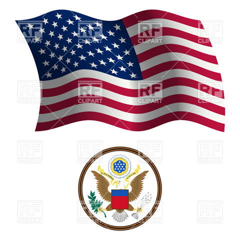 480x480 Usa Flag And Great Seal Vector Image Of Signs, Symbols, Maps