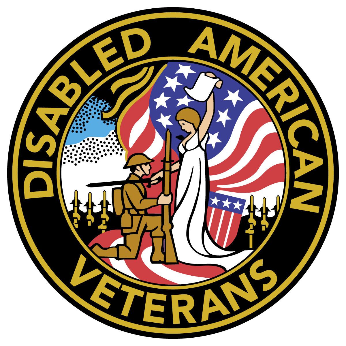 1200x1200 United States Dav Disabled American Veterans Logo Vector Seal