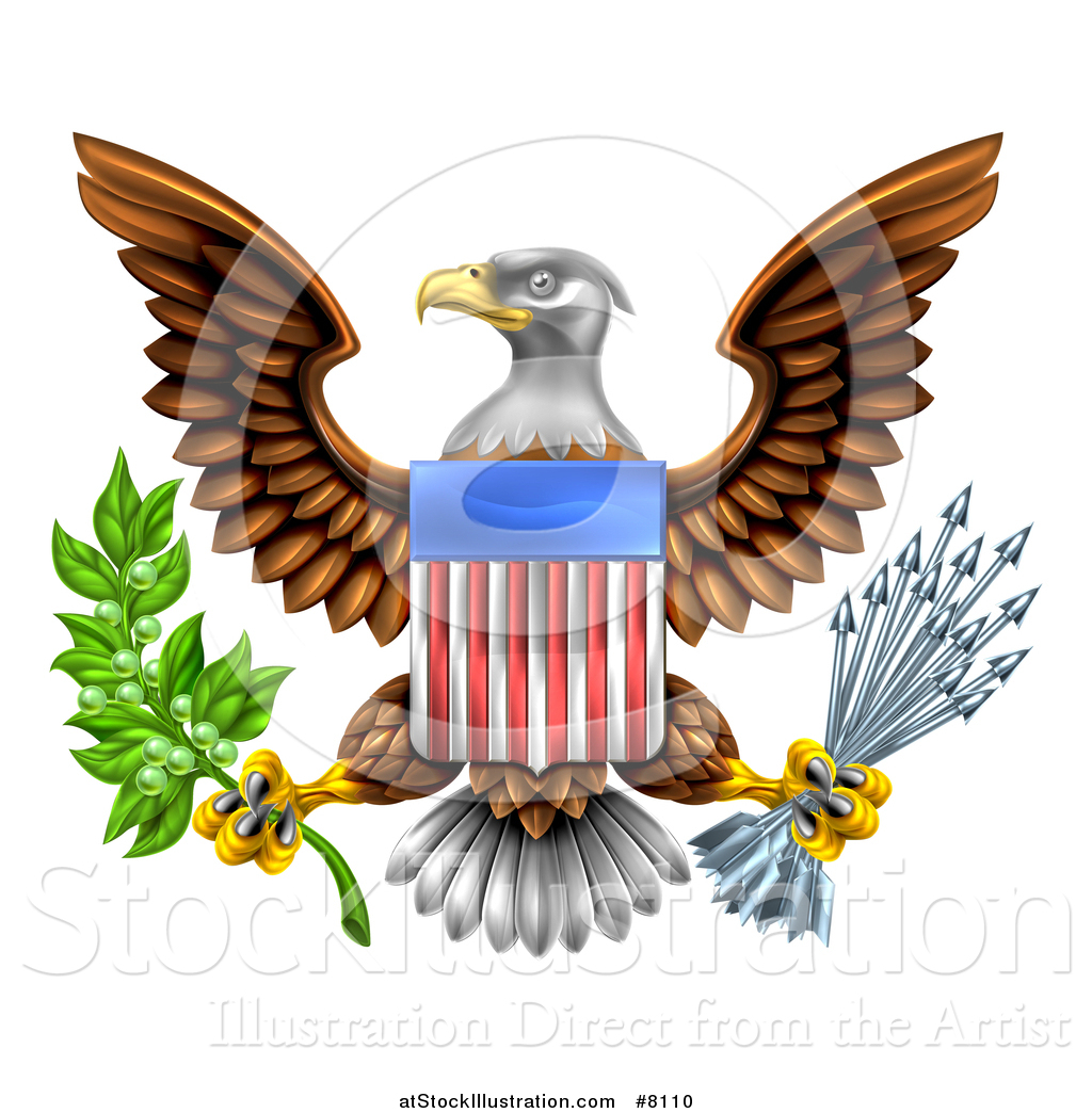 1024x1044 Vector Illustration Of The Great Seal Of The United States Bald