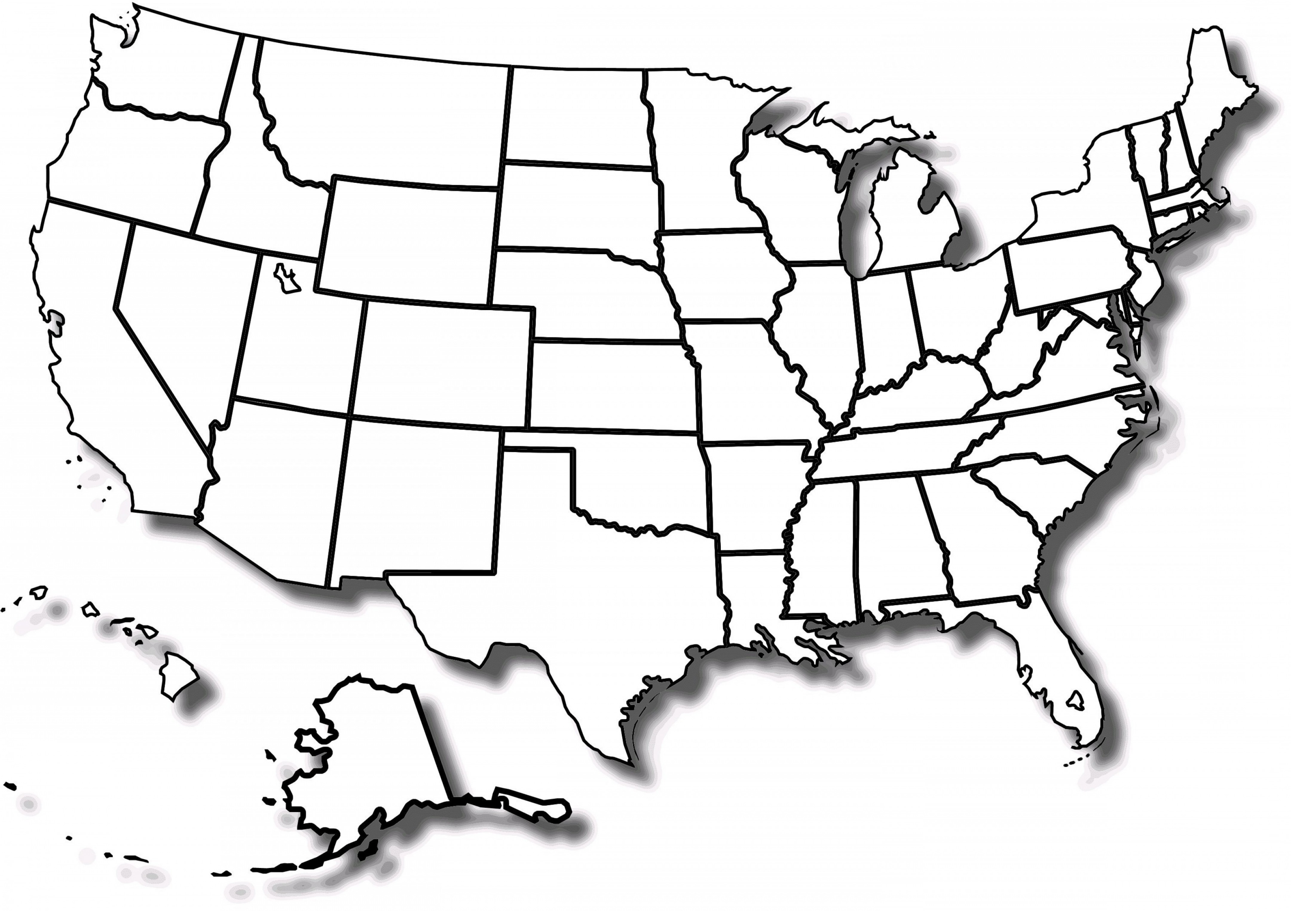 States of america. Штаты США контурная. Карта США для маппинга. Карта Штатов США для печати. Административно-территориальное деление США контурная карта.