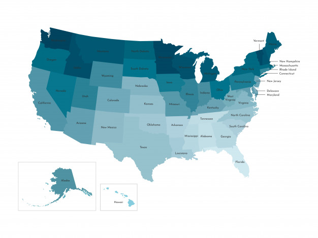 626x469 Vector Isolated Illustration Of Simplified Administrative Map