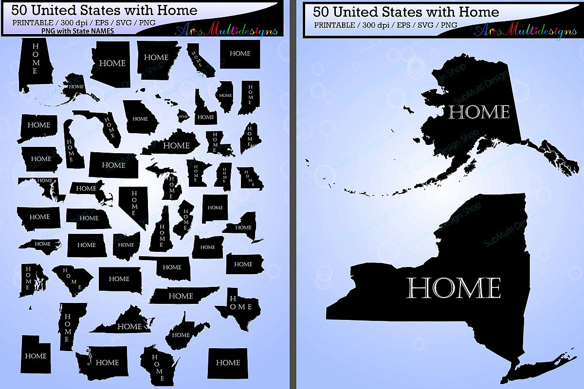 1200x800 United States Map With Home Vector States With Capital Map