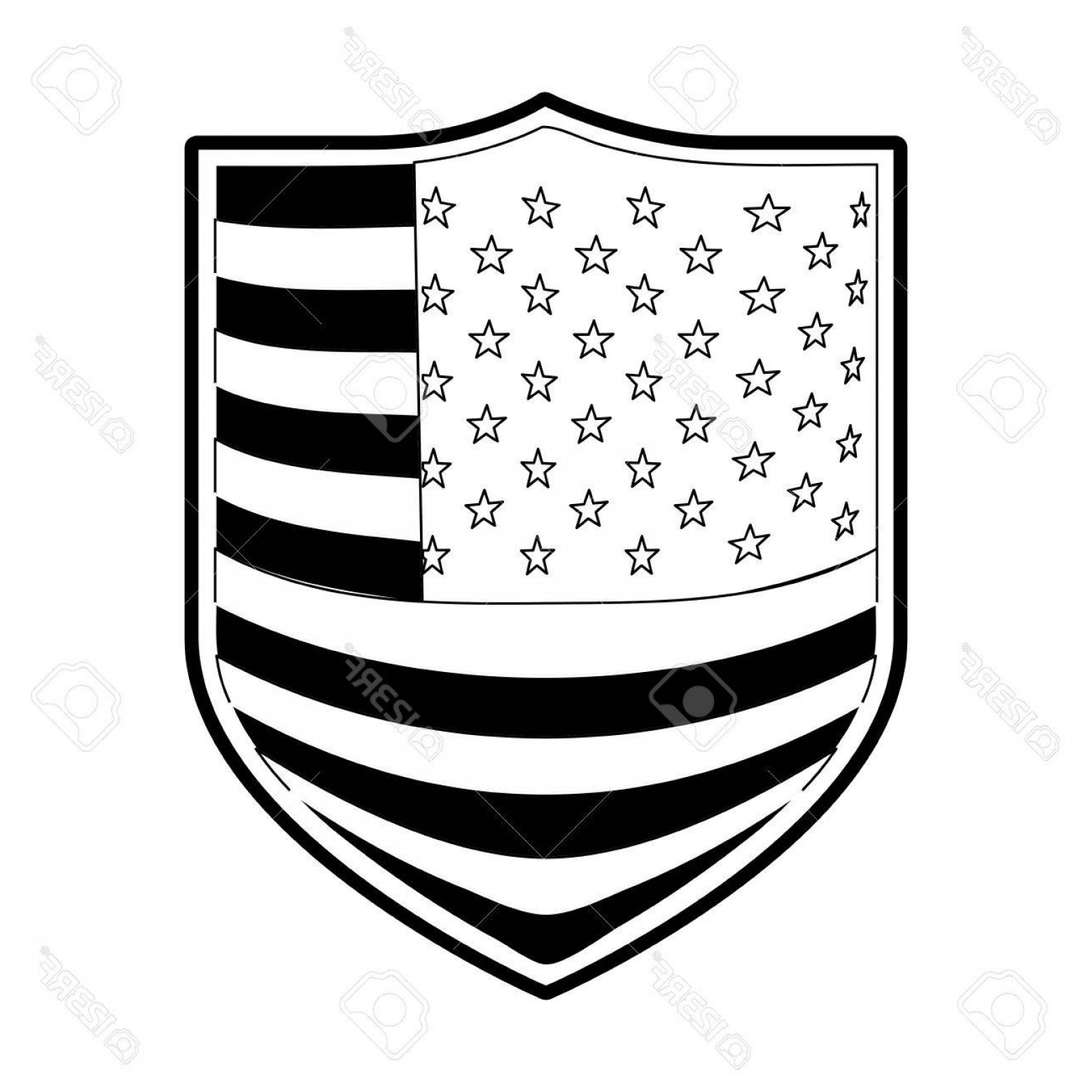 1560x1560 Photostock Vector Badge With Flag United States Of America