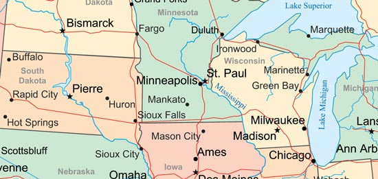 550x261 Us Map Vector