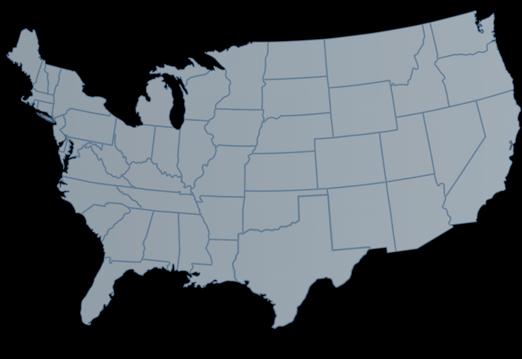 1680x1156 United States Map Outline Vector Free Catchsplace