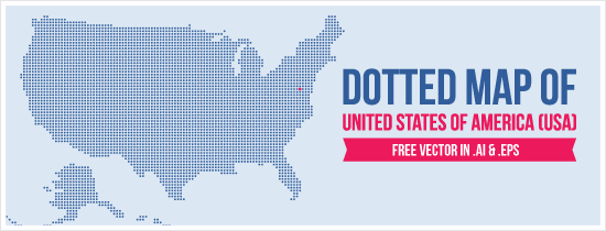550x210 Dotted Usa Map Vector Free Download! Jayhan Loves Design Japan