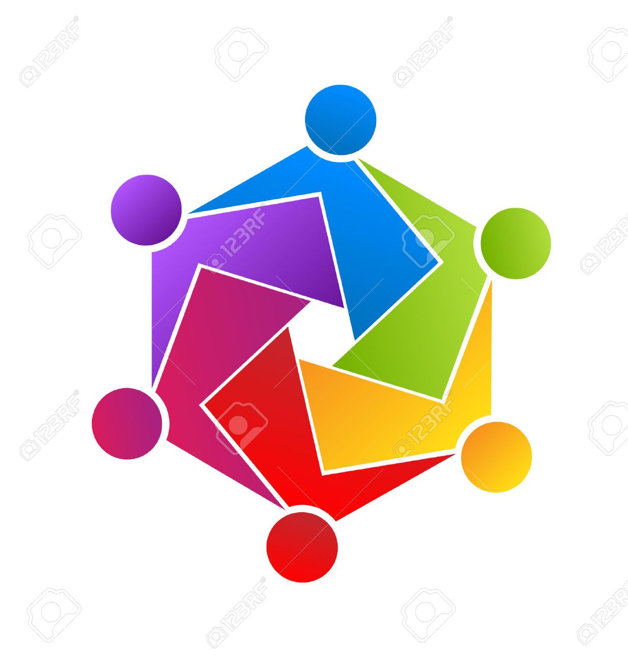 1235x1300 Stock Vector Teamwork People Logo Icon Id Business Card People