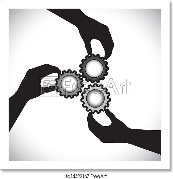 561x581 Free Art Print Of Concept Vector Graphic Of Teamwork, Community