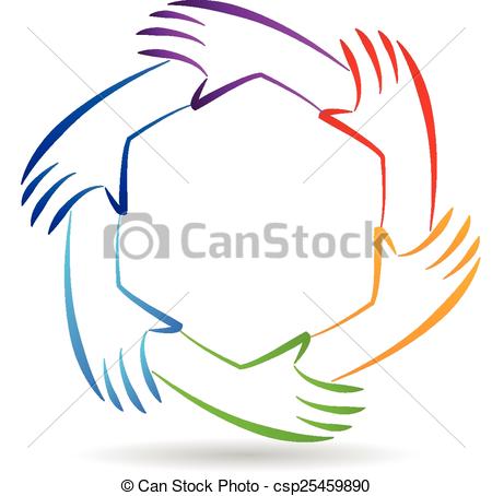 Unity Hands Logo Clipart 450x454 Unity Hands Logo Clipart