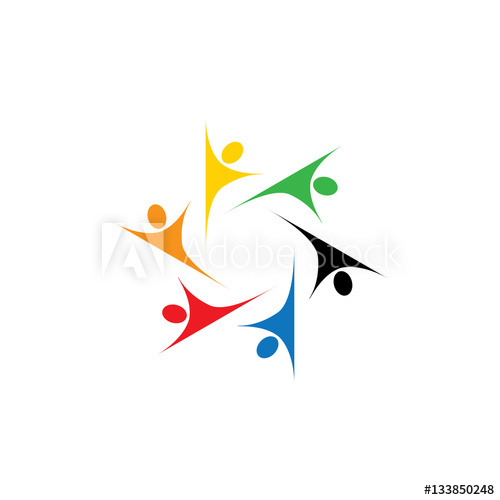 People Community Unity Logo Icon Vector Graphic 500x500 People Community Unity Logo Icon Vector Graphic