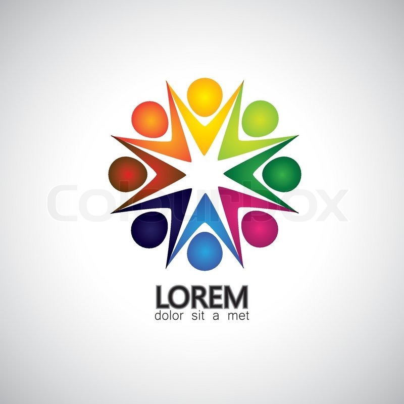 Happy Colorful Employees Executives Stock Vector Colourbox 800x800 Happy Colorful Employees Executives Stock Vector Colourbox