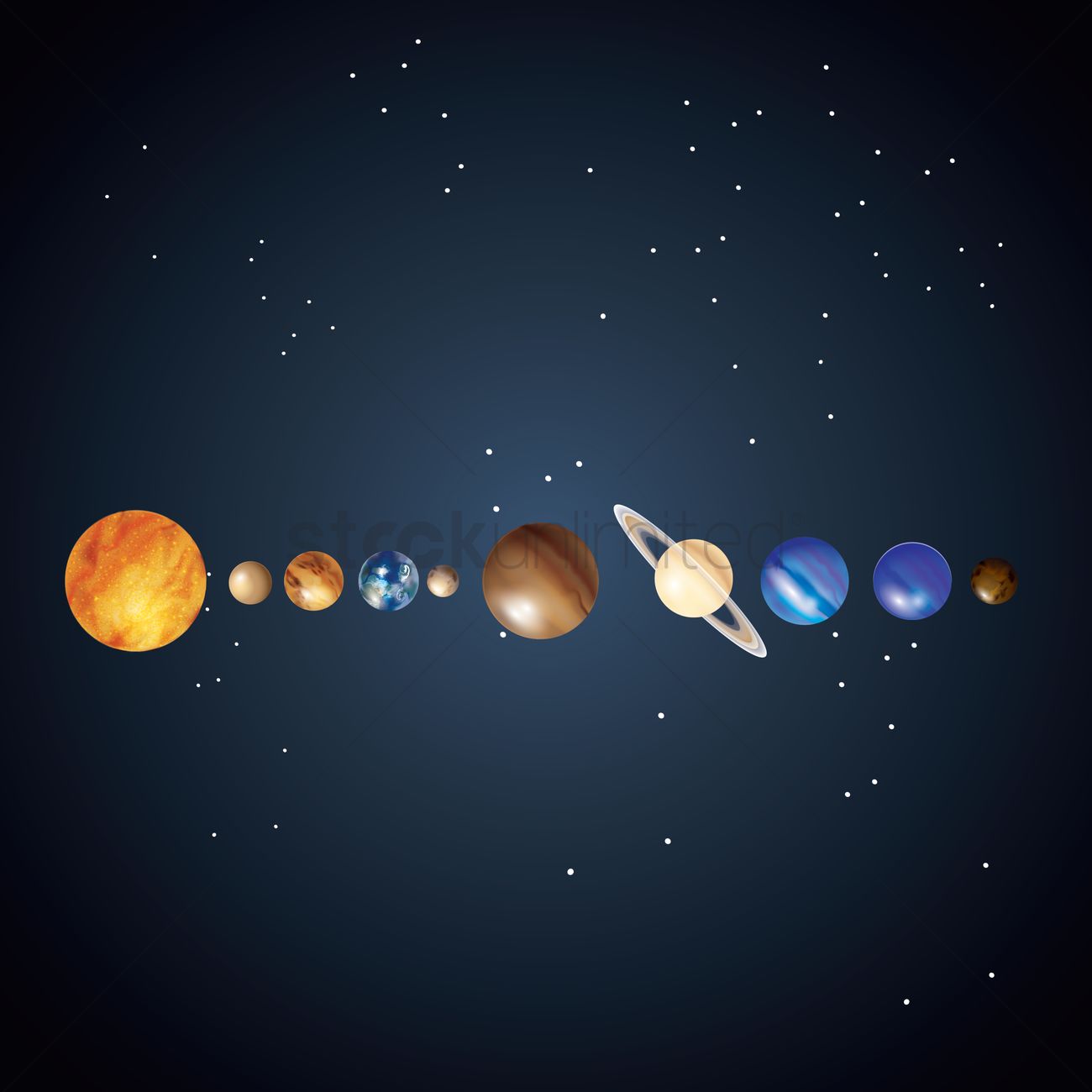 1300x1300 Universe Vector Image
