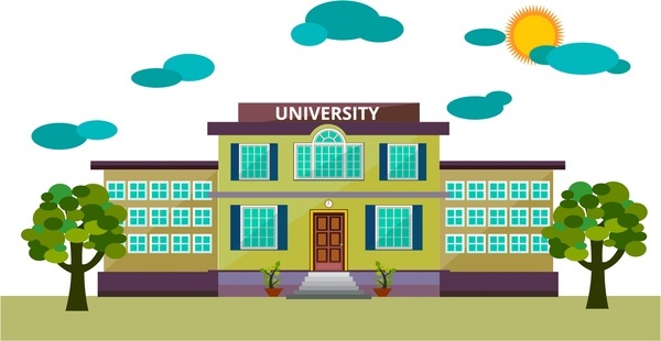 600x310 University Free Vector Download