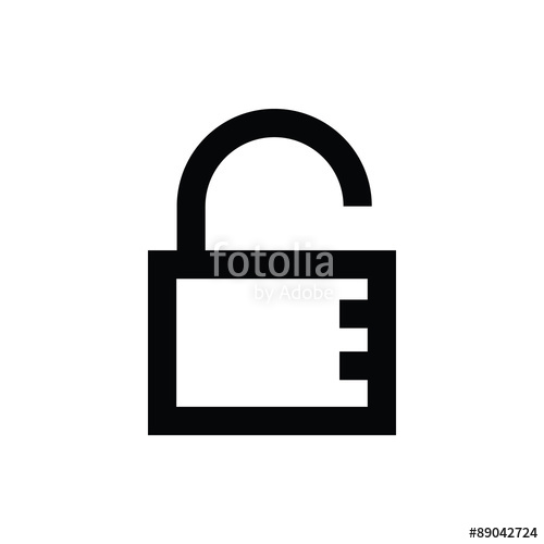 500x500 Unlock Vector Icon Stock Image And Royalty Free Vector
