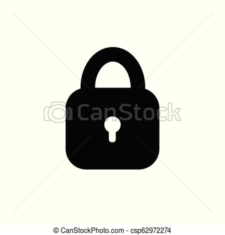 450x470 Lock Icon Padlock Sign Unlock Vector Illustration Flat Design