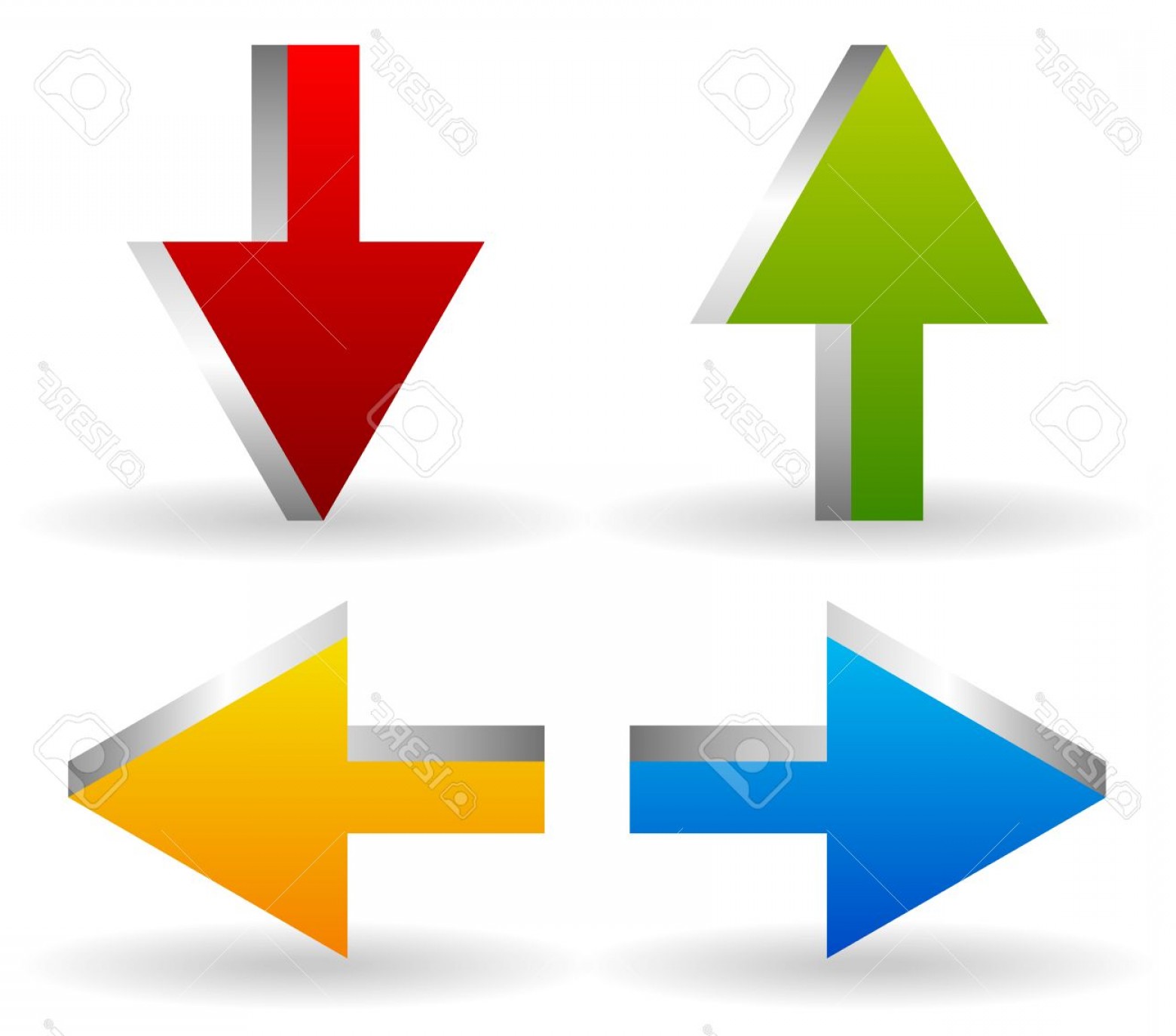 1560x1374 Photostock Vector Vector Illustration Of Bright D Arrows Arrow