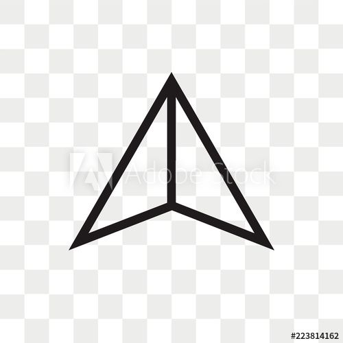 500x500 Up Arrow Vector Icon Isolated On Transparent Background, Up Arrow