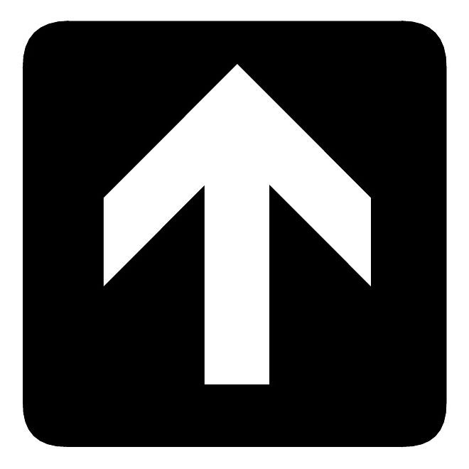 660x660 Up Arrow Vector Sign