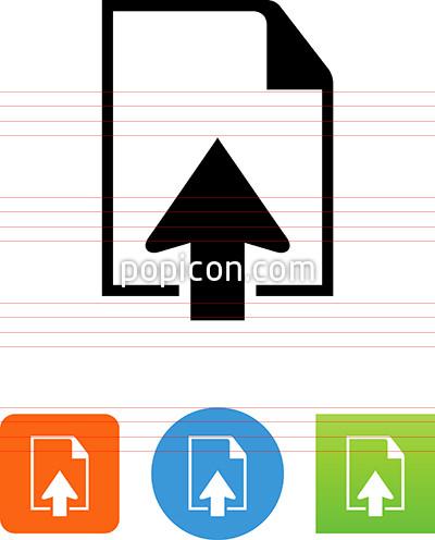 400x496 Document With Up Arrow Icon