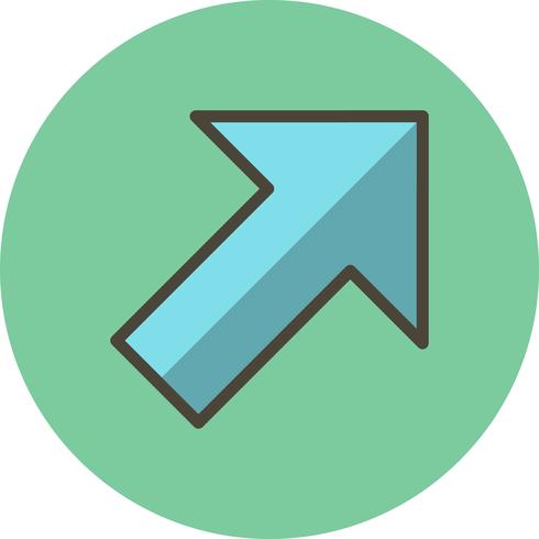 490x490 Right Up Vector Icon