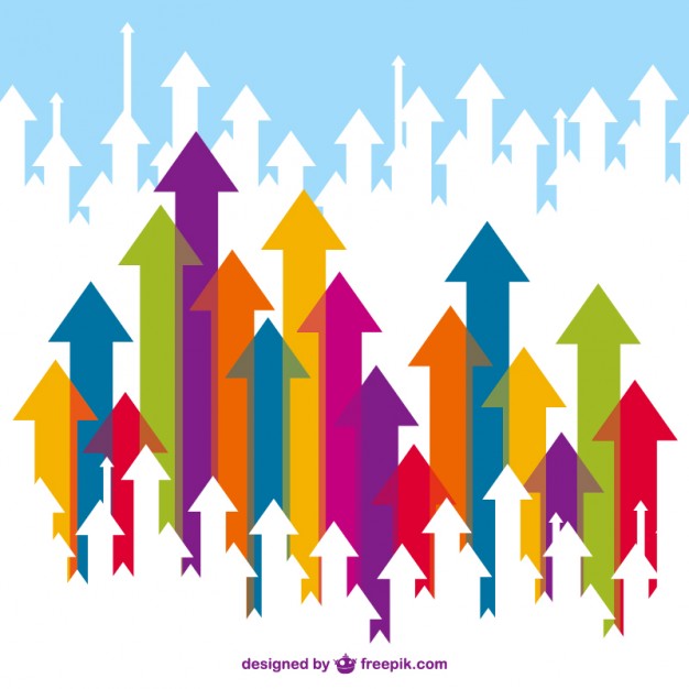 626x626 Colorful Arrows Vector Free Download