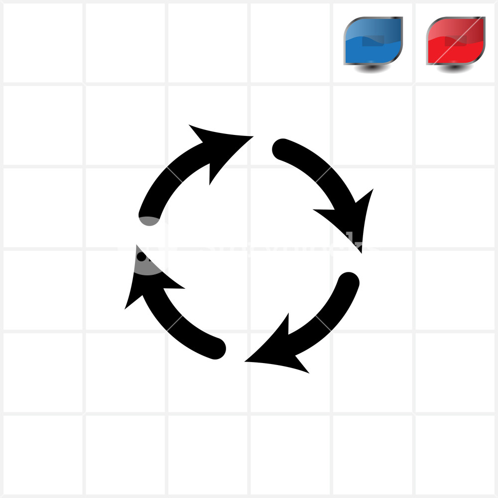 1000x1000 Vector Update Icon Royalty Free Stock Image