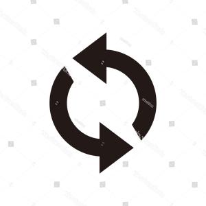 300x300 Photostock Vector Cycle Arrows Icon Vector Filled Flat Sign Solid