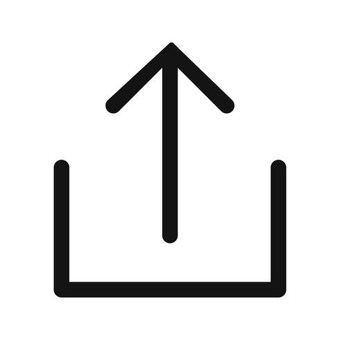 490x490 Upload Icon Vector Illustration