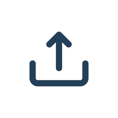490x490 Upload Icon Vector Template Illustration Design Vector